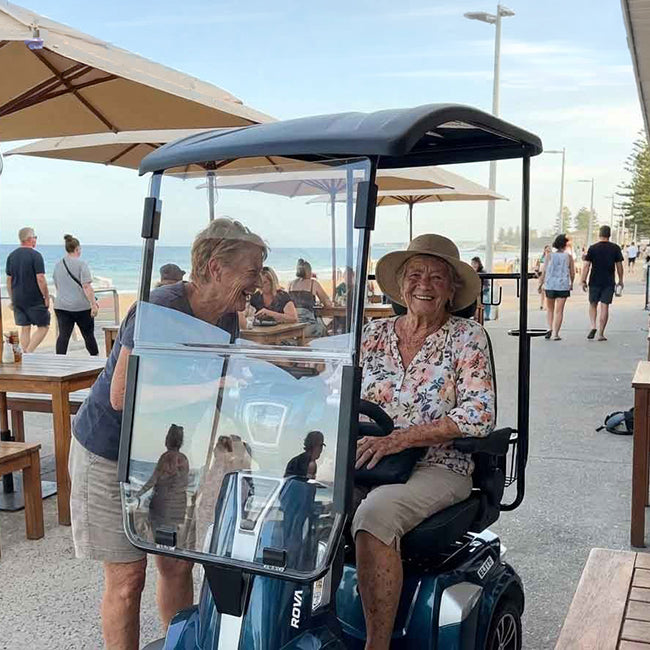 ROVA Elite - Mobility Scooter with Canopy | All-Weather Comfort