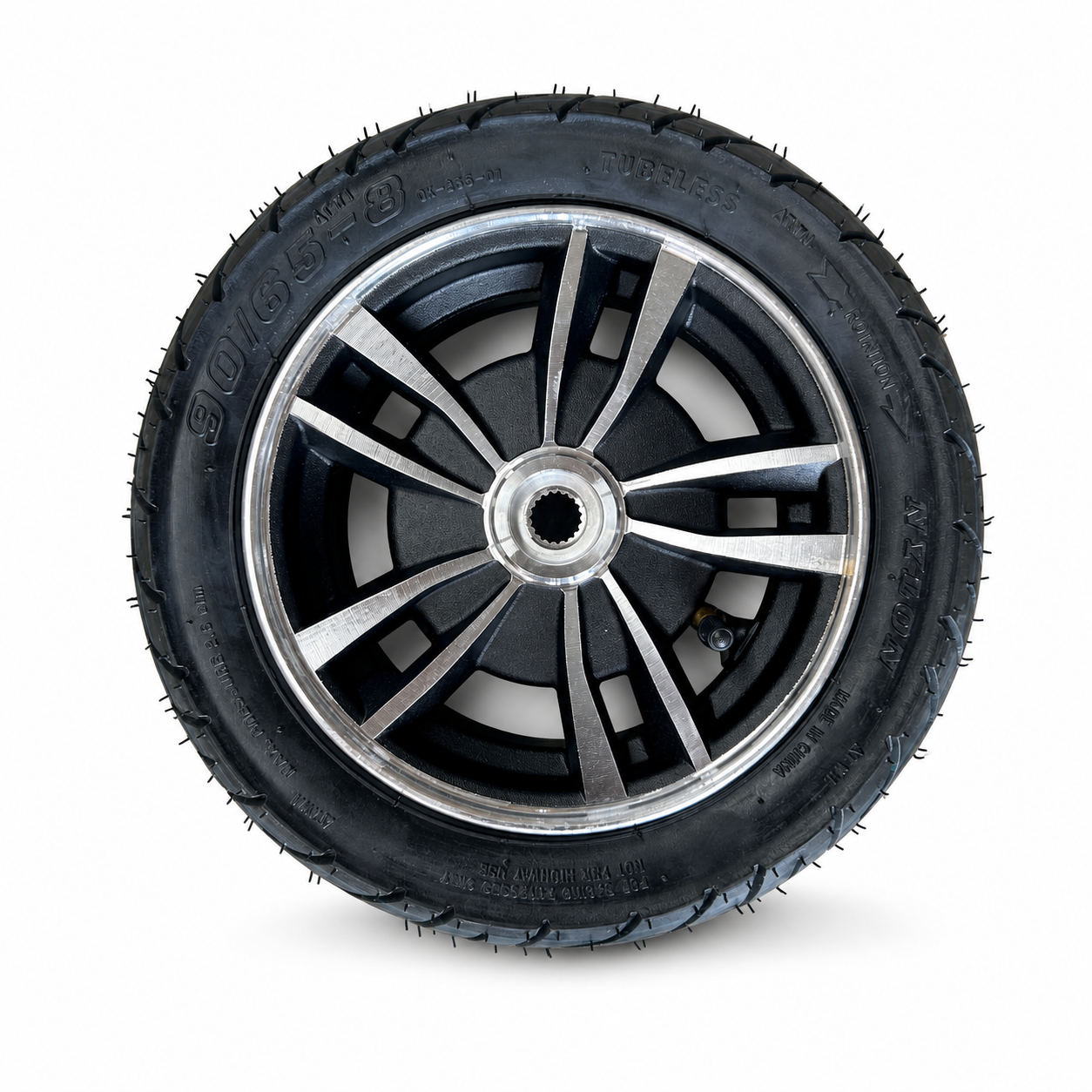 ROVA Elite rear replacement tyre and wheel on a white background