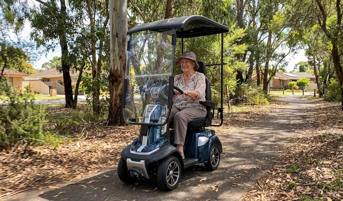 ROVA Elite - Mobility Scooter with Canopy | All-Weather Comfort